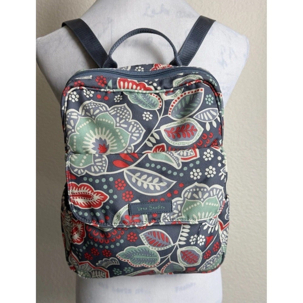 Vera Bradley Nomadic Floral Lighten Up Backpack Canvas Boho Colorful Spring - Picture 2 of 9